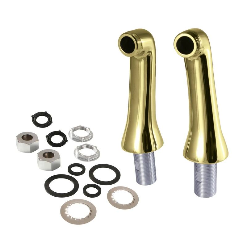 Kingston Brass Replacement Faucet Elbow Deck Mount Adapter - Polished Brass