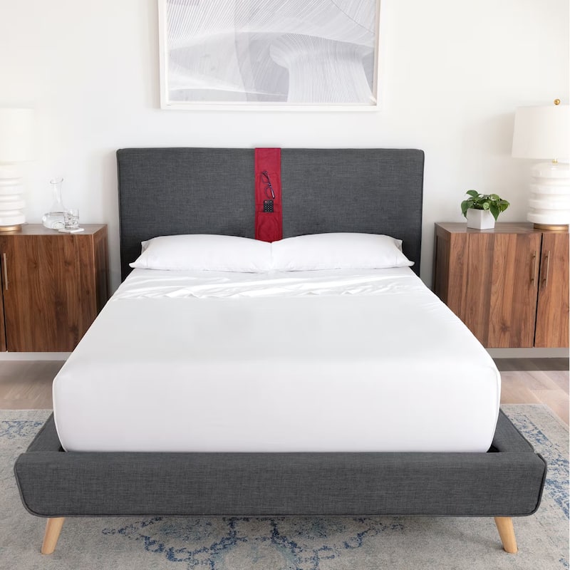 Butterfly Sleep Pillow Fleece Headboard Caddy - N/A - Blue