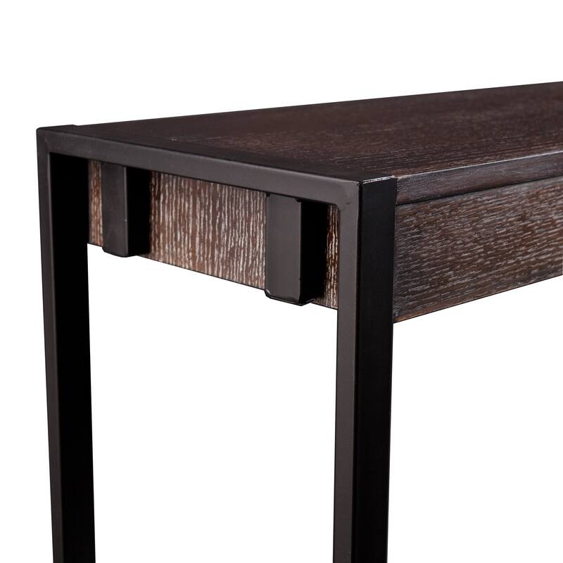 SEI Furniture Macen Modern Narrow Industrial Console Table