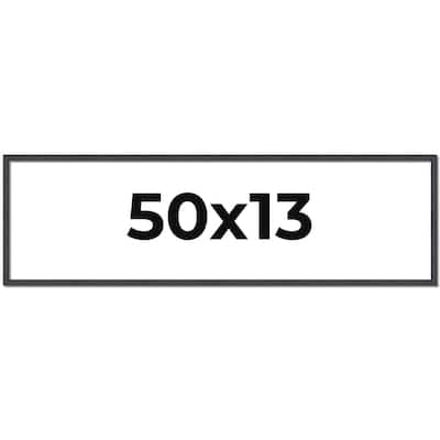 50x13 Frame Brown Solid Wood Picture Frame - Complete Modern Photo