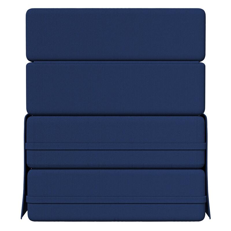 Corduroy Compression Convertible Folding Sectional Sofa