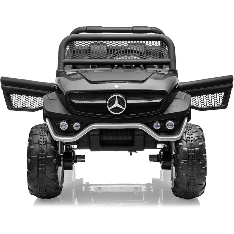 24V Ride On Truck Car for Kids 2 Seater Licensed Mercedes Benz Toddles Electric Car - Black