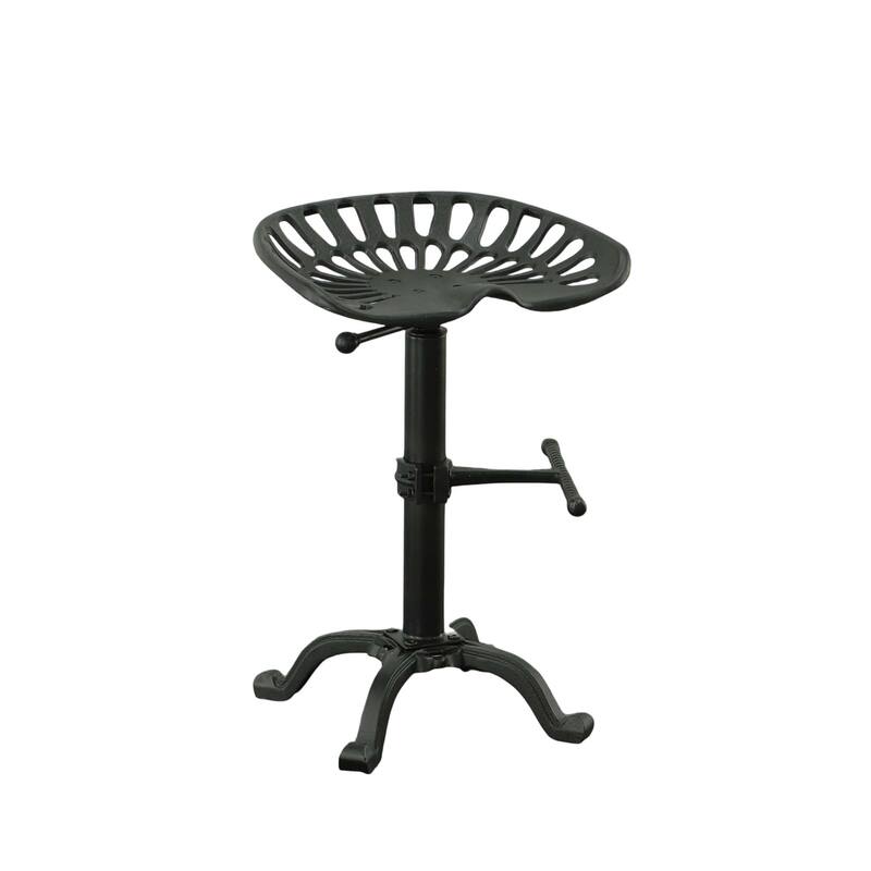 Adjustable Iron Tractor Seat Barstool