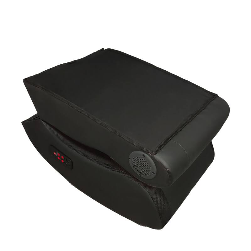 Polyester Foldable Gaming Chair with Bluetooth Speakers, LED Lighting, Vibration Massage and USB Charging Port