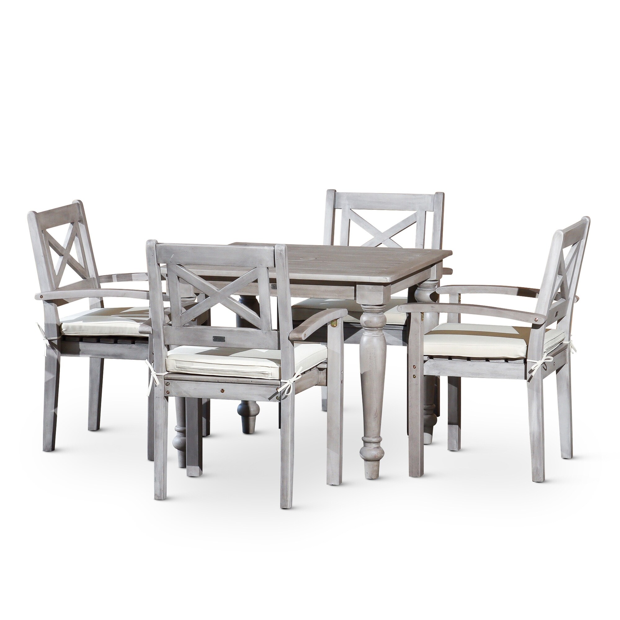 DTY Outdoor Living Castlewood Dining Set 5 Piece Square Dining