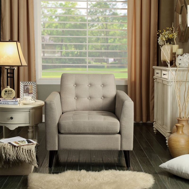 Moser Bay Estrella Tufted Accent ArmChair 29 inches Wide Bed