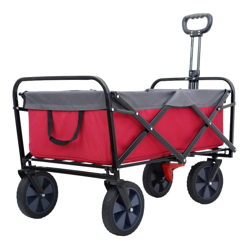 Foldable Hand Cart, Multi-Purpose Garden Cart, 360-Pound Capacity, Heavy-Duty Portable Utility Cart