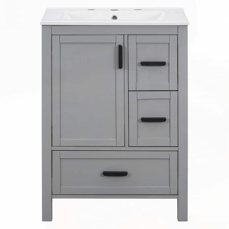 Bathroom Vanity with Ceramic Sink