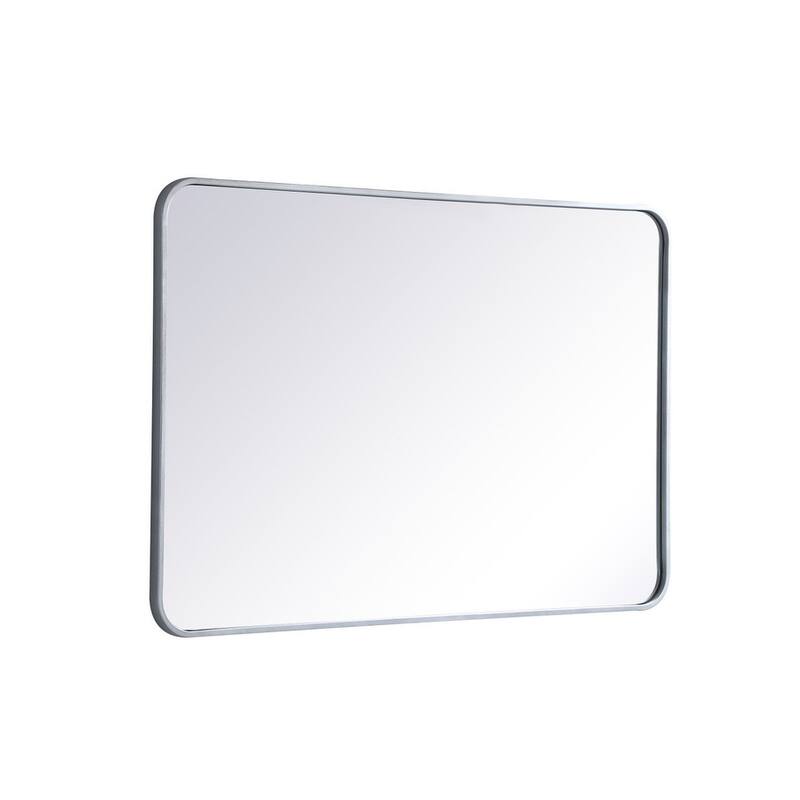 Ezra Soft Corner Metal Rectangular Mirror