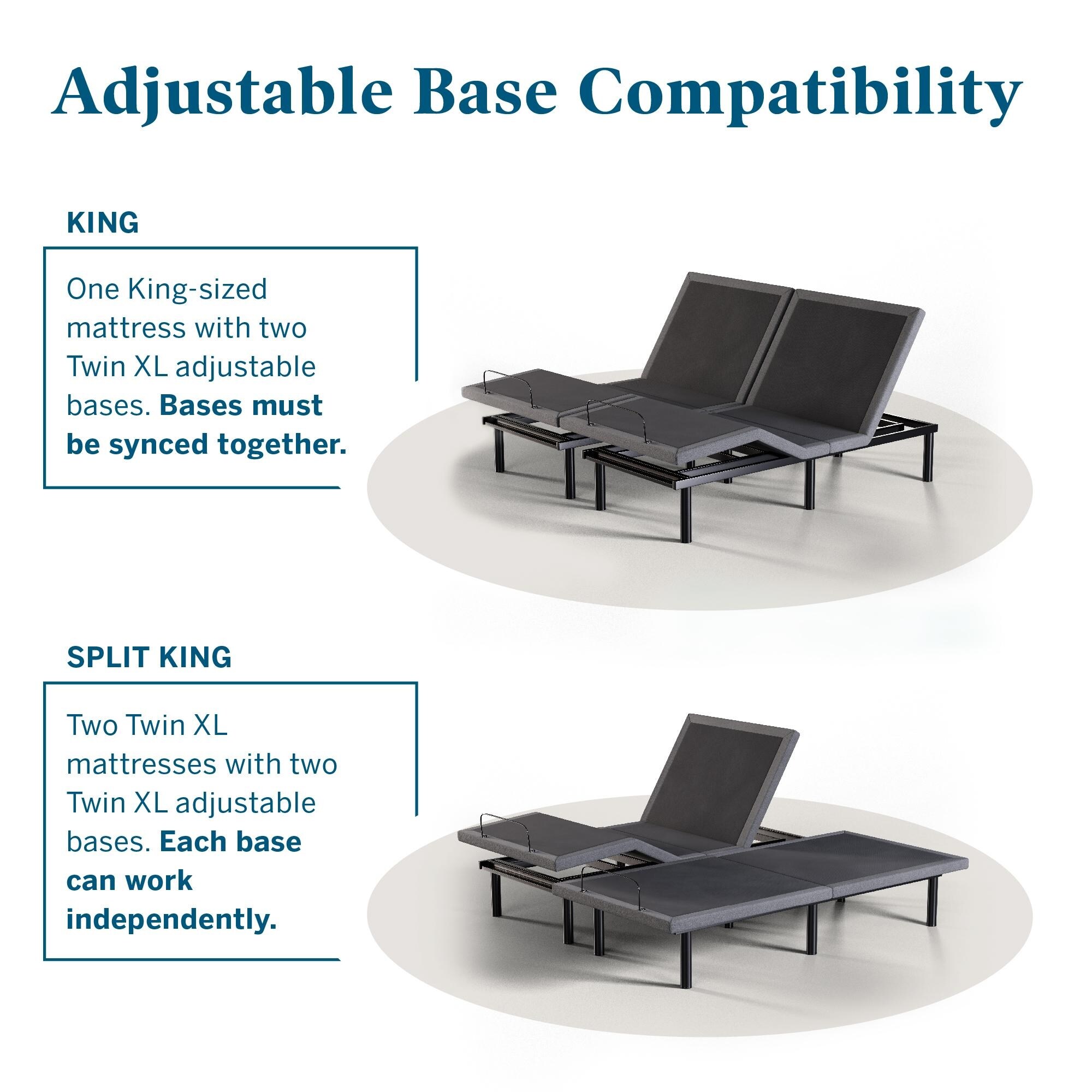 Lucid comfort collection deluxe sales adjustable bed base
