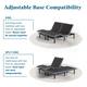 Lucid Comfort Collection Hybrid Mattress and Deluxe Adjustable Bed Set