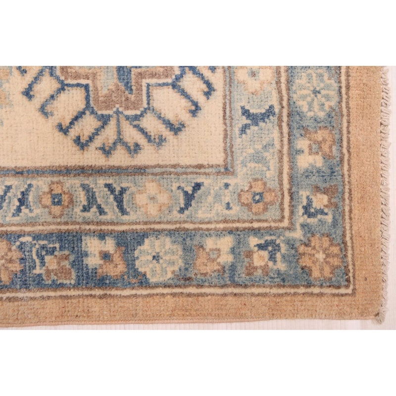 ECARPETGALLERY Hand-knotted Finest Ghazni Tan Wool Rug - 9'10 x 13'7