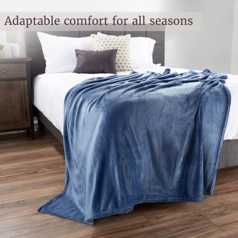 Flannel Fleece Throw Blanket by Windsor Home