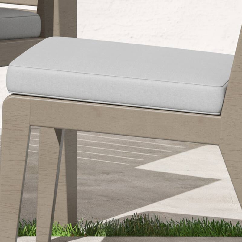 Homestyles Sustain Gray Wood Outdoor Dining Chair Pair