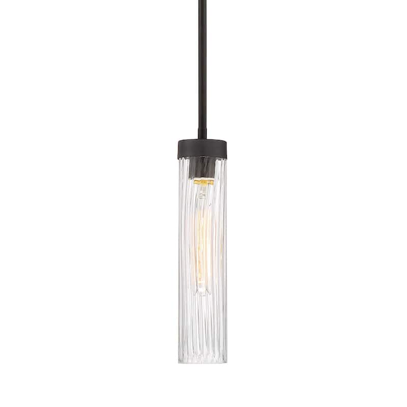 Braden Collection - 1 Light - Mini Pendant - 2.75"W - 12"H - Iron Graphite Finish
