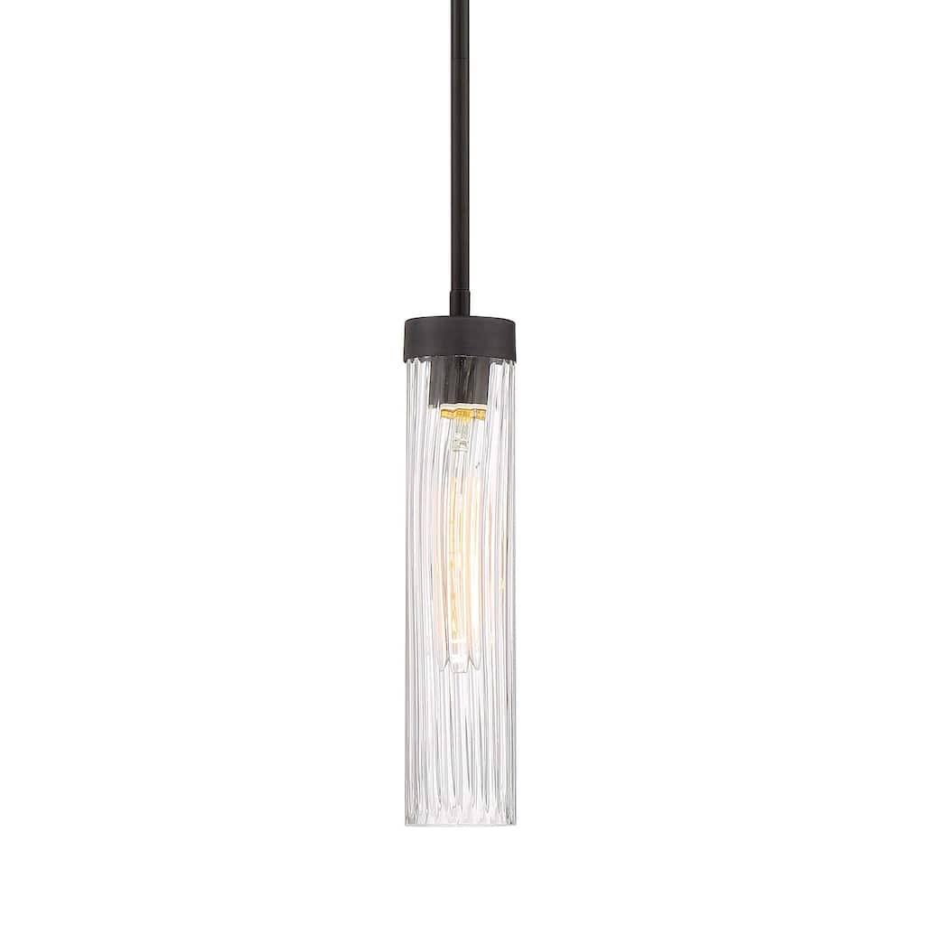 Braden Collection - 1 Light - Mini Pendant - 2.75"W - 12"H - Iron Graphite Finish