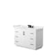 Option White, Black Trim, White Quartz Top