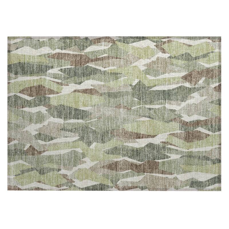 Machine Washable Indoor/ Outdoor Contemporary Dylan Chantille Rug