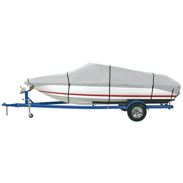 Dallas Manufacturing Co. Heavy Duty Polyester Boat Cover E 20'-22' V-Hull Runabouts - Beam Width to 100"