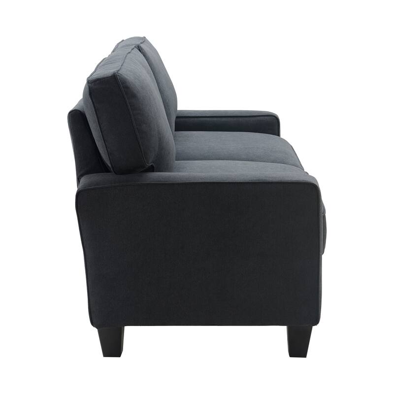Serta Palisades Upholstered 73" Sofas for Living Room Modern Design Couch, Straight Arms, Soft Upholstery, Tool-Free Assembly