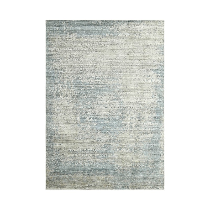 Hand Knotted Hand Made Wool Modern Oriental Area Rug Gray, Beige - 6' 6'' x 9' 5''
