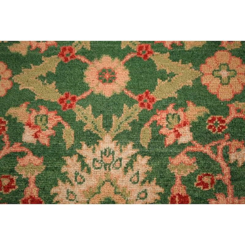 Green Kazak Oriental Foyer Rug Hand-Knotted Wool Carpet - 2'0" x 3'0"