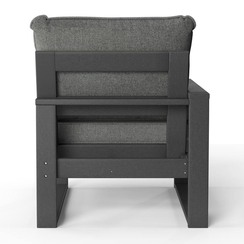 Endless Patio 4-Piece Deep Seating Set with Ottoman with Gray Frame