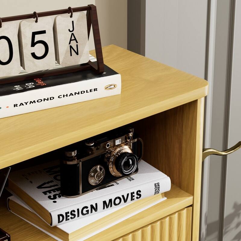 54.4" Tall Free Standing Storage Organizer with Hidden Compartments for Entryway Shoes