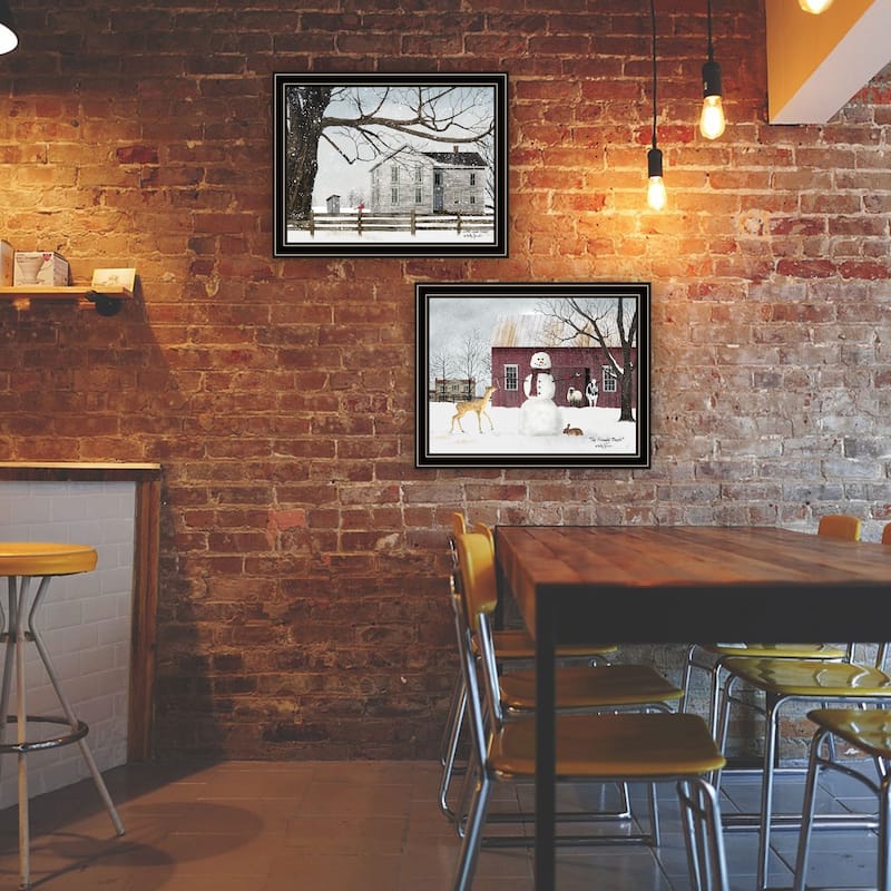 Fashion Decor 4U Country Living Diptych Winter Mural Living Room & Bedroom Decorative Art