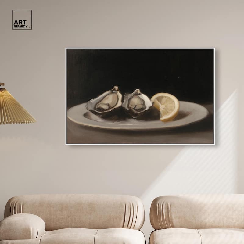 Manet's Oysters Canvas by Art Remedy