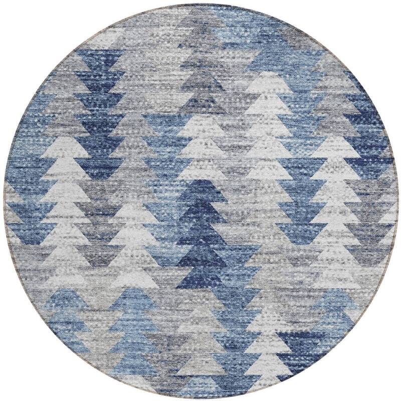 HomeRoots Geometric Transitional Rectangle Outdoor Rug