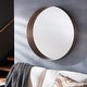 preview thumbnail 2 of 9, Avery Frame Ledge Round Wall Mirror by iNSPIRE Q Bold