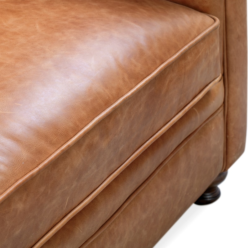 Poly & Bark Lyon 87" Sofa - Full Grain Genuine Italian Leather