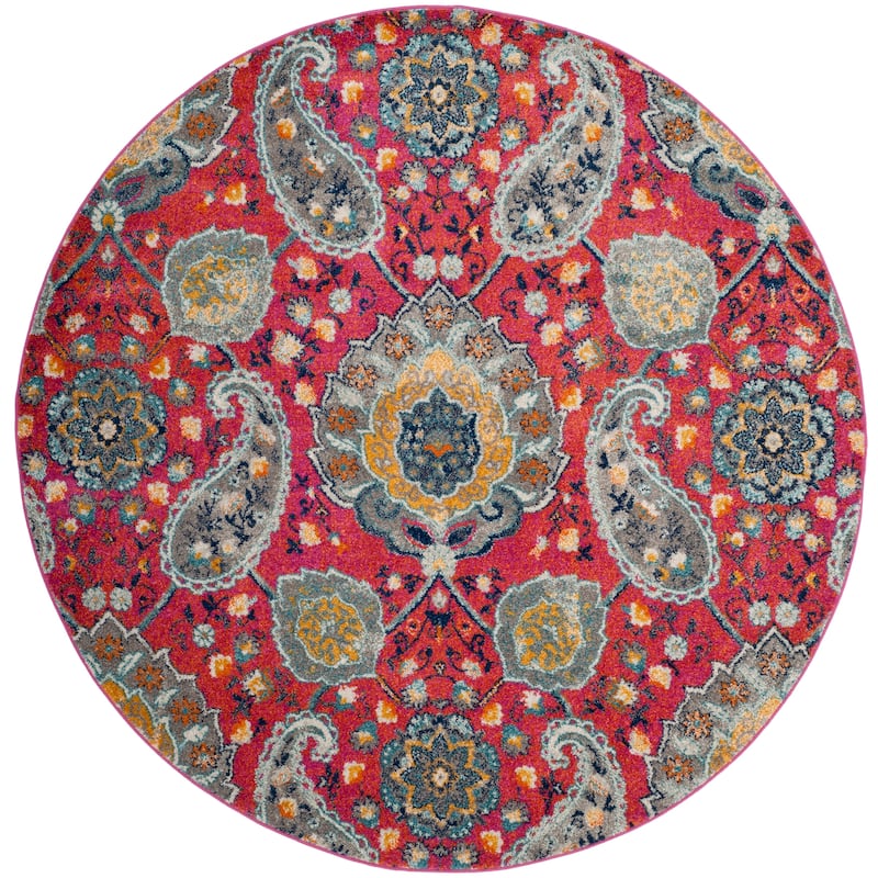 SAFAVIEH Madison Belle Boho Glam Paisley Pattern Area Rug
