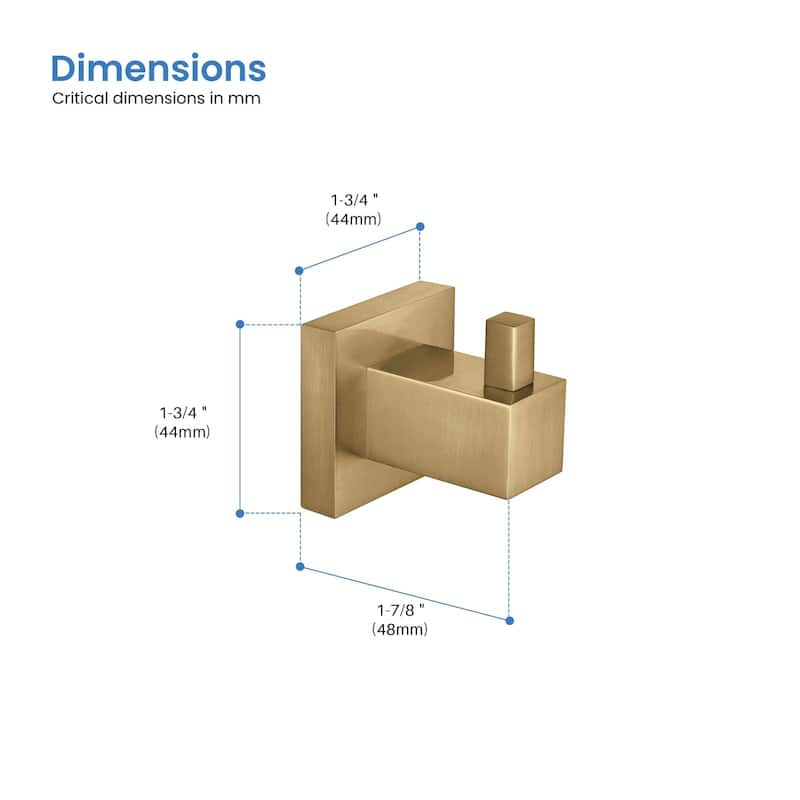 Cube Bathroom Towel and Robe Hook