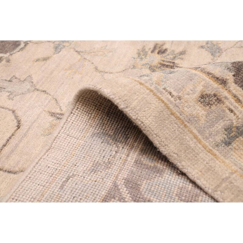 ECARPETGALLERY Hand-knotted Finest Agra Jaipur Light Grey Wool Rug - 8'0 x 11'3