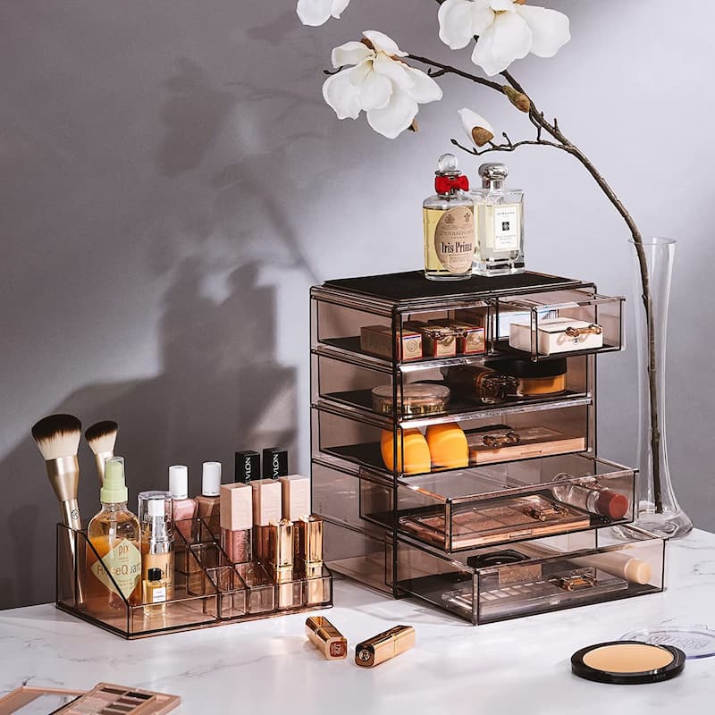 Sorbus Cosmetic Makeup and Jewelry Storage Case Display - Spacious Design - Vanity and Countertop (4 Large, 2 Small Drawers)