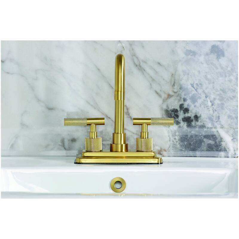 Kingston Brass KS664.KNL Convergent 1.2 GPM Centerset Bathroom Faucet