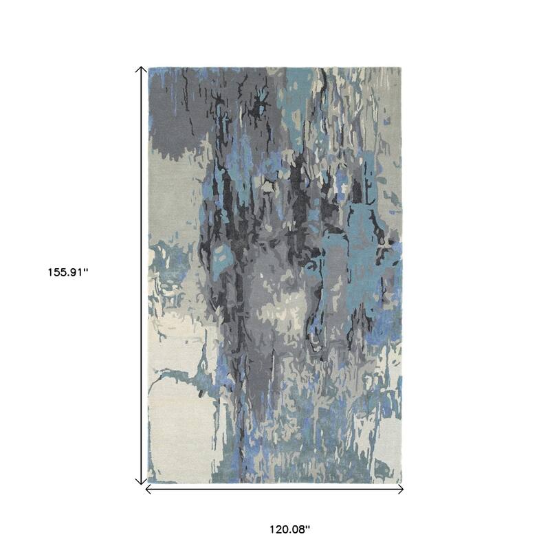 HomeRootsAbstract Industrial Rectangle Area Rug