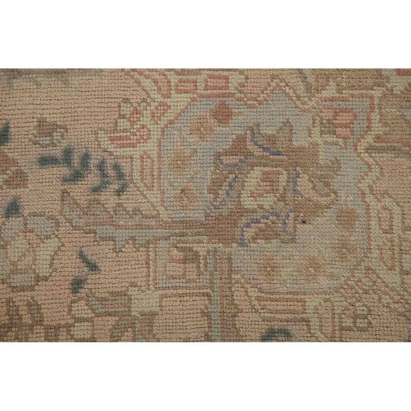Distressed Tabriz Persian Vintage Rug Handmade Oriental Wool Carpet - 9'6" x 12'9"