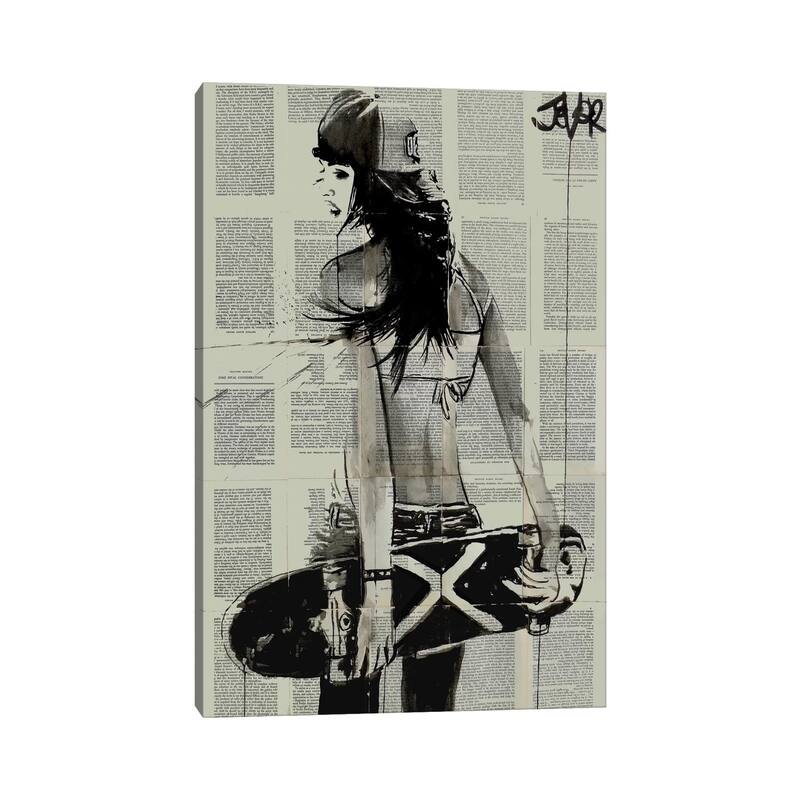 iCanvas "Sk8ter Gurl" by Loui Jover Canvas Print