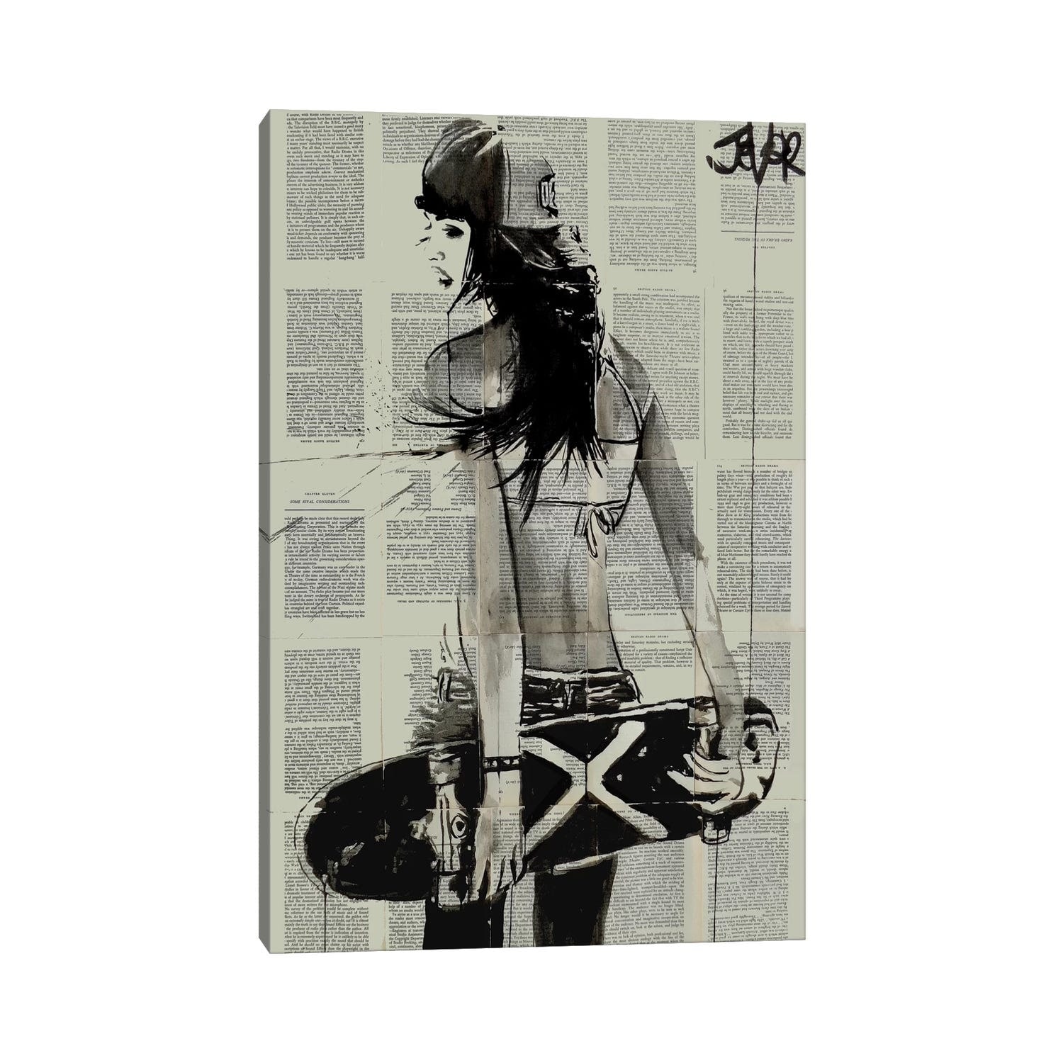 iCanvas "Sk8ter Gurl" by Loui Jover Canvas Print