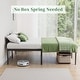 preview thumbnail 3 of 6, Black Metal Frame Platform Bed Mattress Foundation with Steel Slat Support, No Box Spring Needed
