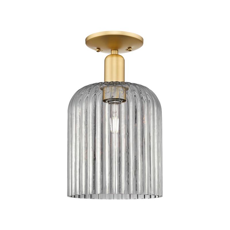 Innovations Lighting Endless Possibilities Arcadia - Bridal Veil - 1 Light 8" Semi-Flush Mount