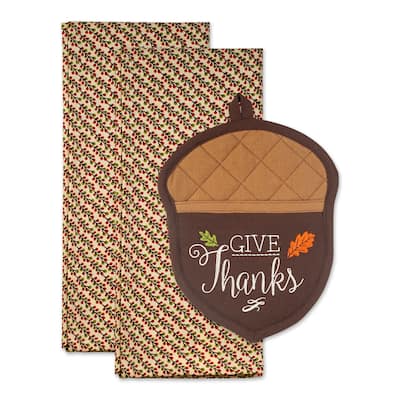 DII Fall Potholder Gift Set/3