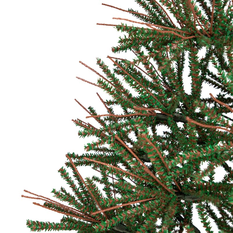 Medium Two-Tone Warsaw Twig Artificial Christmas Tree - 6' - Unlit - 6 Foot