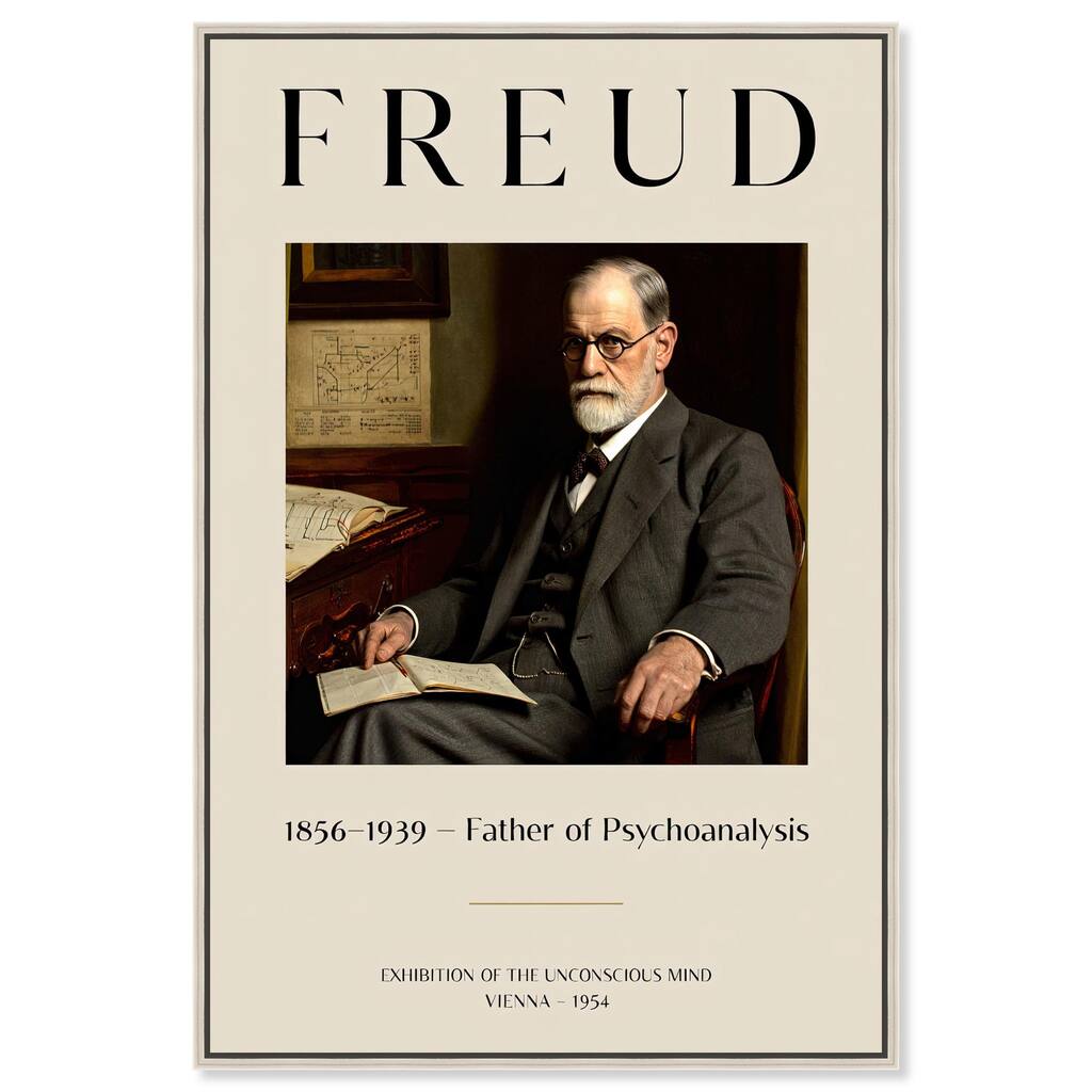 Father of Psychoanalysis Art Canvas by Art Remedy