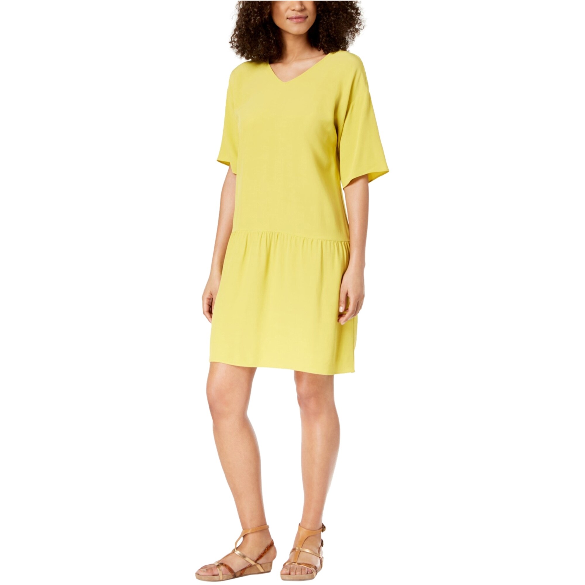 eileen fisher crepe dress