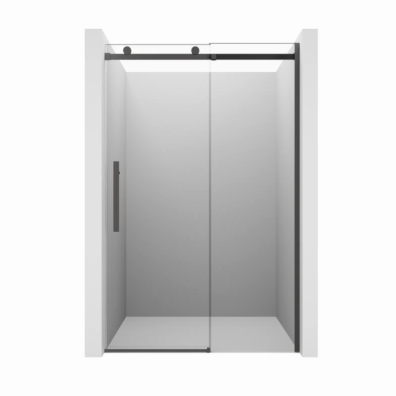 CASAINC 48 in. W x 76 in. H Sliding Frameless Shower Door with SGCC Certification