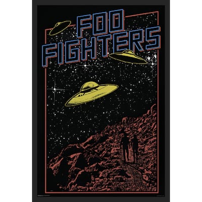 Foo Fighters - UFO Framed Art Poster - 24 x 36 Inch